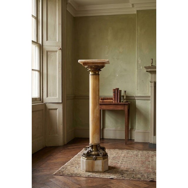 19th Century Empire Onyx Column with Ormolu Collar, 1870 For Sale - Image 18 of 18