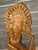 1950s Mid-Century Balinese Art Deco Seated Janger Dancer With Fan Sculpture For Sale - Image 5 of 10