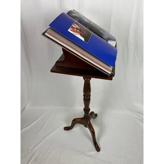 English The Academic's Alibi: Vintage Folding Mahogany-Stained Scholar's Lectern For Sale - Image 3 of 9