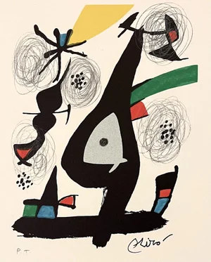 Joan Miro, The Acid Melody, 1980, Lithograph