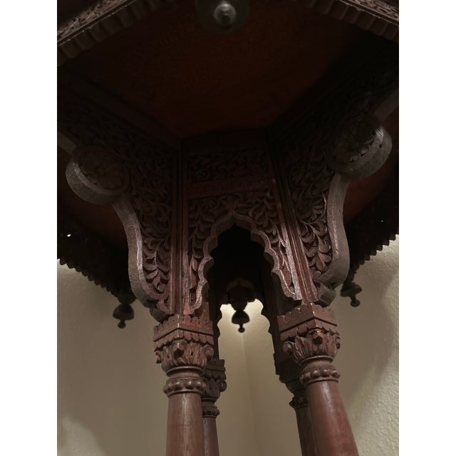 Antique Asian Lamp table For Sale - Image 4 of 6