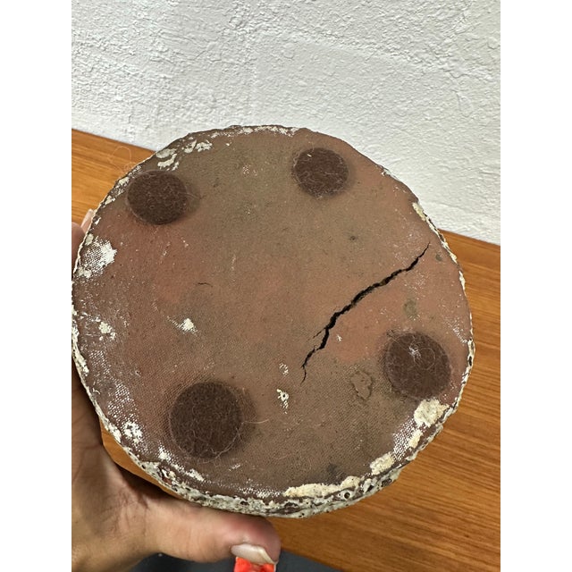 Large Mid Century Textured Studio Pottery Floor Vase For Sale - Image 9 of 9