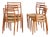 Model 78 Dining Chairs in Teak with Paper Cord Weave by Niels O. Møller for j.l. Møllers, Denmark, 1960s, Set of 6 For Sale