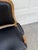 Vintage Louis XV French Carved Wood Fauteuil Armchair With Black Upholstery For Sale - Image 11 of 12