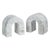 Martil Marble Bookends, Set of 2, White Volakas For Sale