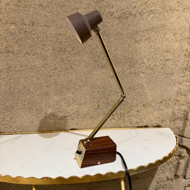 Mid-Century Modern Tensor Wood Desk Lamp Swivel High Intensity For Sale - Image 13 of 13