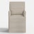 Spritely Home Slipcover for Stoffer Home x Cloth & Company for Lindy Slipcover Dining Armchair in Jane Stripe Mauve For Sale - Image 4 of 9