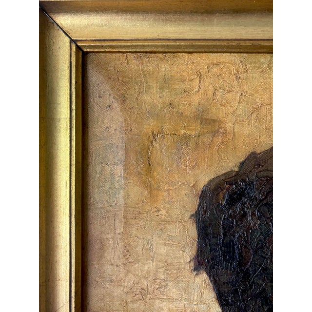 19th Century Antique Italian School Oil Portrait of Smoking Boy, Signed, 19th C For Sale - Image 5 of 8