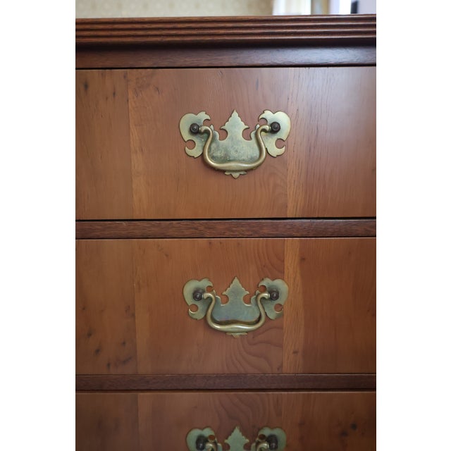 Biggs of Richmond Chippendale Mahogany Bachelor’s Chest With Brass Hardware For Sale In Washington DC - Image 6 of 18