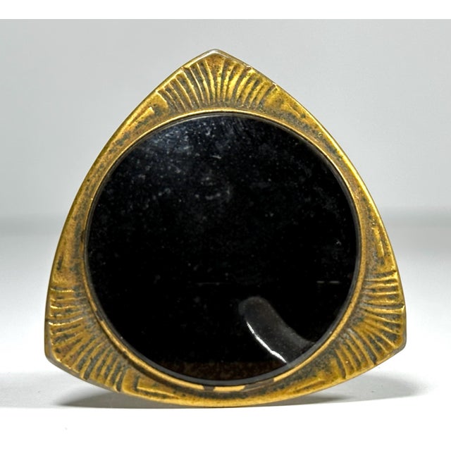 Metal DeVilbiss Art Deco Perfume Bottle: Gold Gilt Floral Etchings, c. 1920s For Sale - Image 7 of 10
