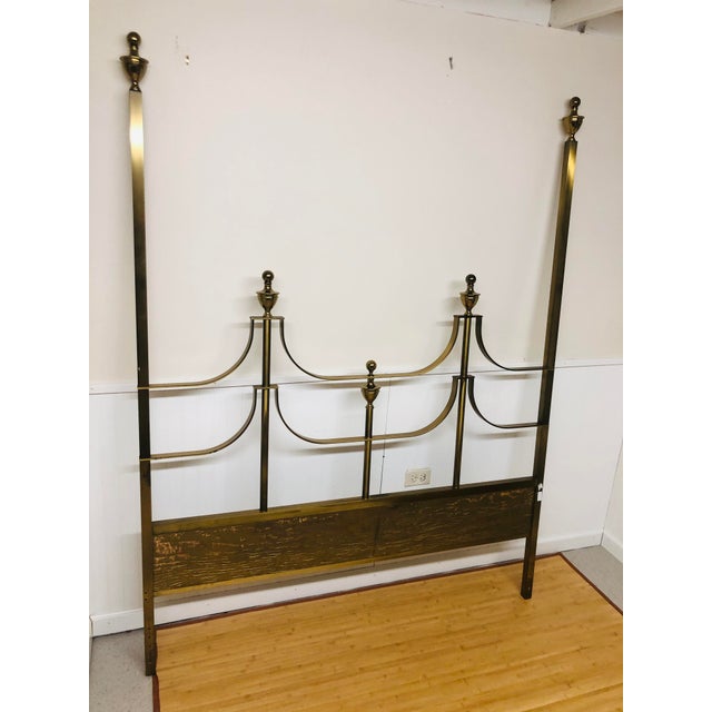 Vintage Queen Mastercraft Brass Headboard Chairish