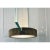 Original Retail $15,600, stylish Baker Modern Satin Brass Finished Glow Lantern, three glass panels, white stem, textured...
