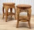 Hollywood Regency Vintage Coastal Boho Natural Wicker Round Plant Stand End Tables - a Pair For Sale - Image 3 of 10