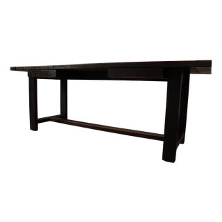 Dark Stained Dining Table by Jean Batenburg for Mi, Belgium, 1969 For Sale