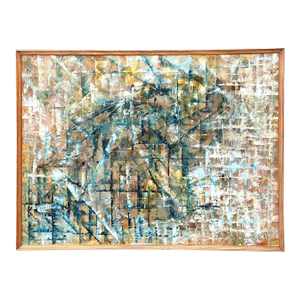 Vintage Original Abstract Oil on Painting