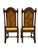 1980s Ethan Allen Jacobean Royal Charter Oak Dining Room Side Chairs Gothic Pair For Sale - Image 12 of 15