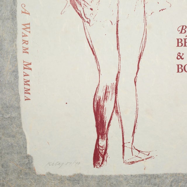 Mid-Century Modern Rb Kitaj, Cutie, 17/70, Screenprint 1974 For Sale - Image 3 of 6