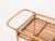 1960s Vintage Italian Rattan and Wicker Serving Bar Cart by Franco Albini, Italy, 1960s For Sale - Image 5 of 15