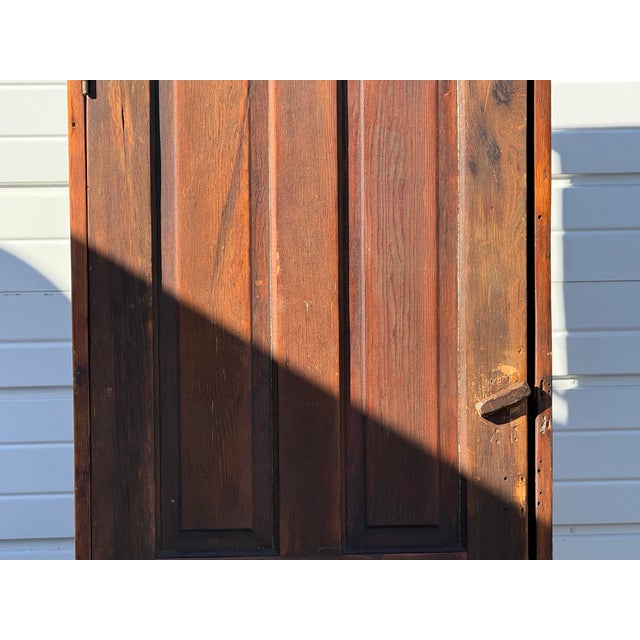 Antique Knotty Pine Country Farm Rustic Cupboard For Sale - Image 9 of 12