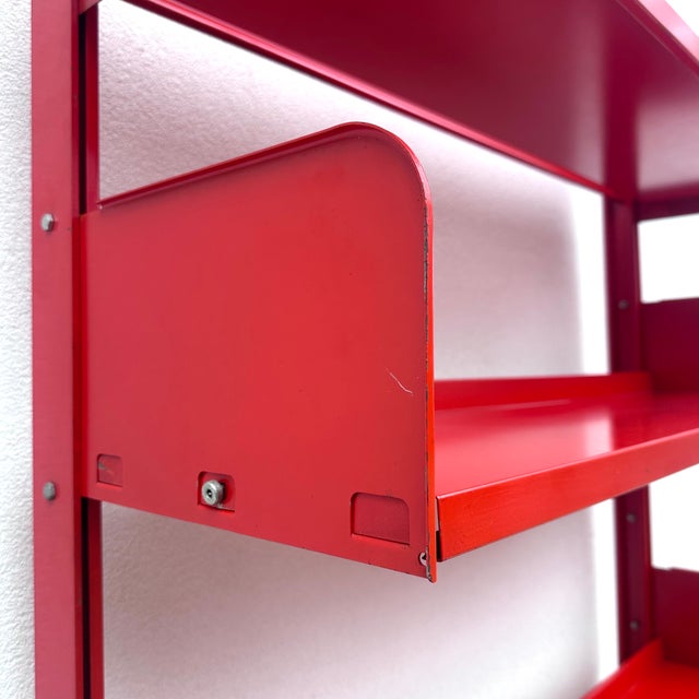 Red Vintage Lips Vago Bookcase, 1968 For Sale - Image 8 of 10