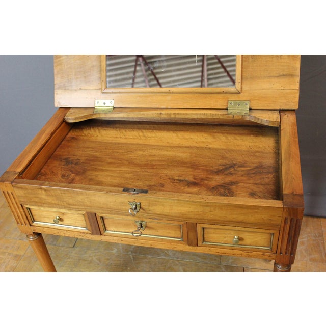 Wood Men's Dressing Table in Cherry Wood For Sale - Image 7 of 13