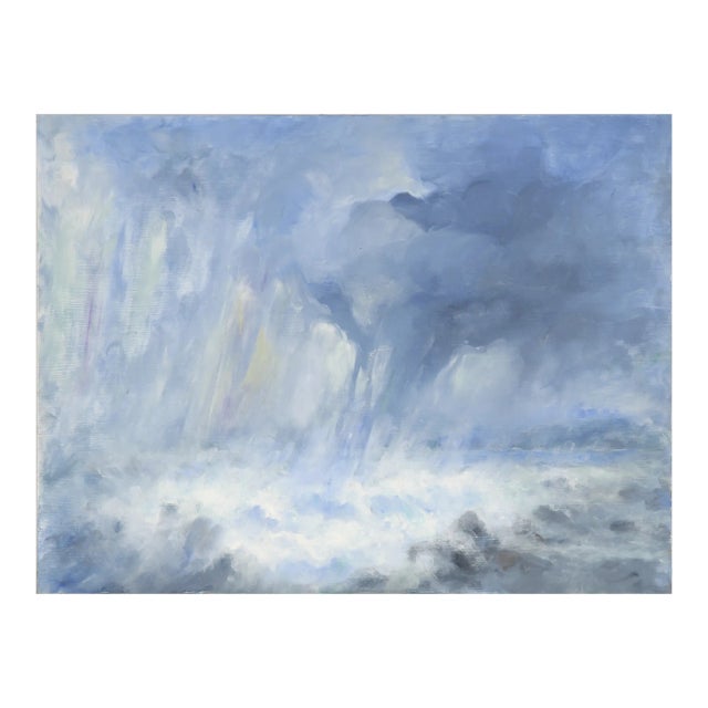 Rain Above the Turbulent Sea by Victor Papkov by Vasil Papkov For Sale