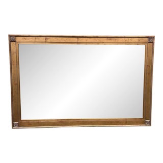 Late 20th Century Neoclassical Style Beveled Mirror For Sale