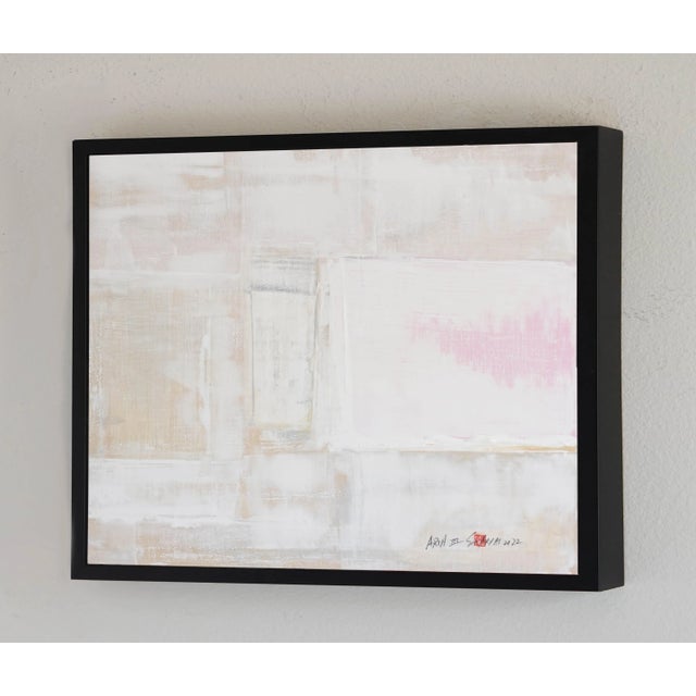 The classic trend of tan with white and a dash of pink is back with a twist, Painting is a 24X28” heavyweight canvas that...