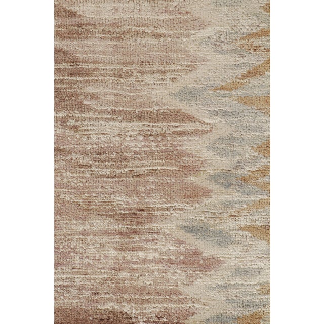 2010s Rug & Kilim’s Scandinavian Style Rug With Geometric Chevron Patterns For Sale - Image 5 of 7