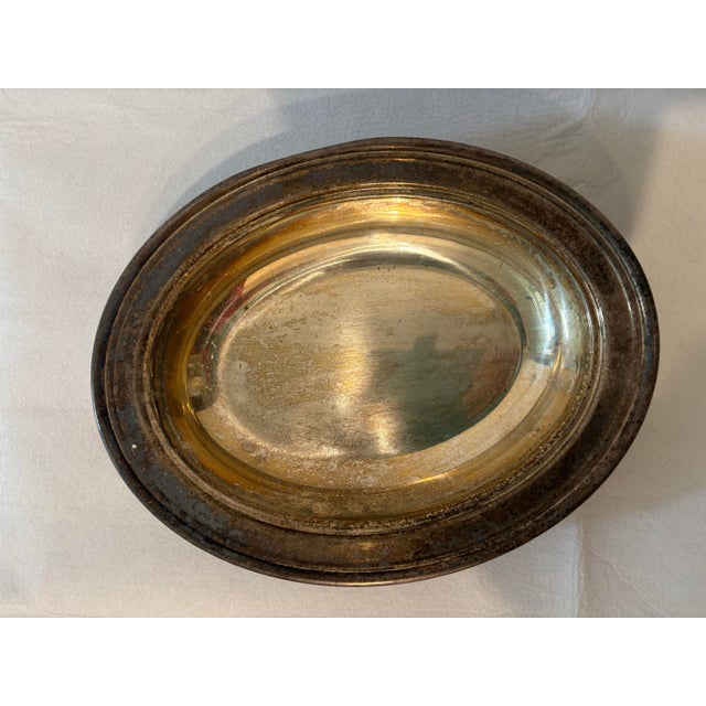 I left these vintage 'Eales 1779' Silver-platter small oval serving platters in their original worn condition. They most...