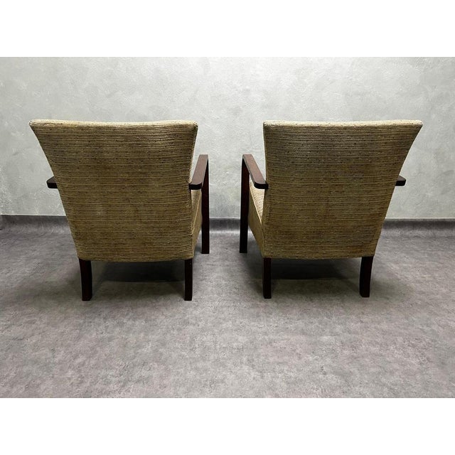Early 20th Century H-213 Armchairs attributed to Jindřich Halabala, Czechoslovakia, 1930s, Set of 2 For Sale - Image 6 of 13
