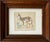 Mid-Century Modern Mid Century Original Painting of a Deer and Fawn For Sale - Image 3 of 5