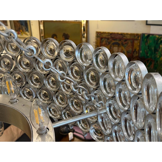 Metal Aerin for Visual Comfort Signature Lesina 16-Light Chandelier For Sale - Image 7 of 12