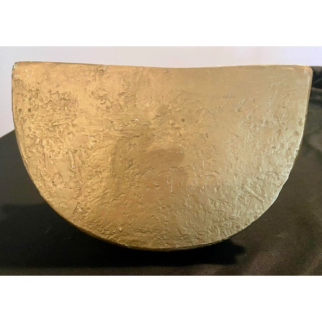 1990s Vintage Pineapple Gold Sconce Wall Shelf For Sale - Image 5 of 6