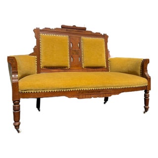 Antique Eastlake Settee For Sale