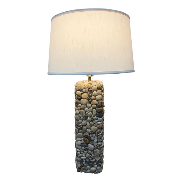 1990s Polished River Rock Lamp For Sale