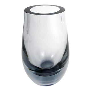 Geoffrey Baxter Whitefriars Smoke Ovoid Vase No.9557 – Mid Century Modern c.1956 For Sale