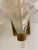 Glass Leaf Wall Lights with Gold and Brass Inclusions, 1940s, Set of 3 For Sale - Image 4 of 7