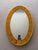Mid 20th Century Oval Gold Hand-Cut Beveled Glass Mirror Model 2727 by Cristal Art For Sale - Image 12 of 17