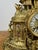 Vintage French Brass Ornate Romantic Couple Mantel Clock For Sale - Image 5 of 16