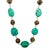 A striking Chinese Export sterling silver and turquoise necklace from the Republic Period (circa 1925–1945). Each...