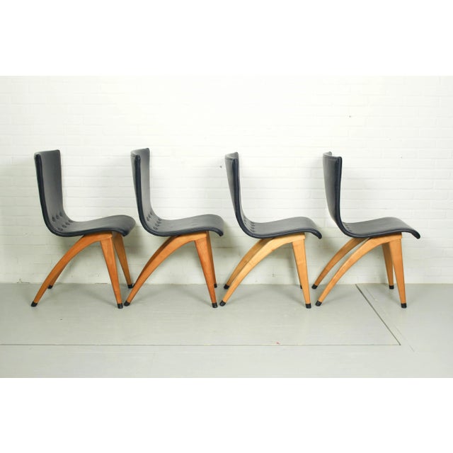 Leatherette Swing Model Dining Chair by Cor Van Os Culemborg, 1960s, Set of 6 For Sale - Image 14 of 18
