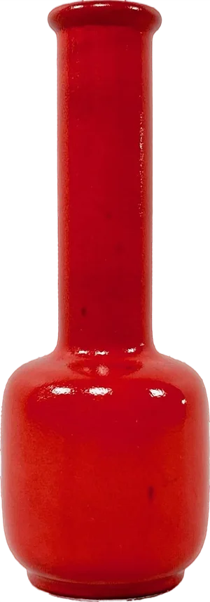 Ceramic Red Table Vase No 127/25 from Steuler, 1970s