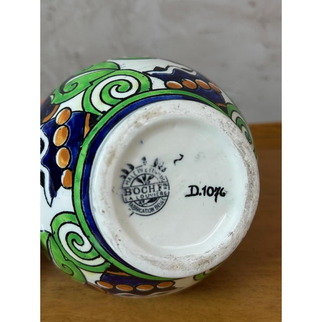 Ceramic Vase by Charles Catteau for Boch Freres, 1926 For Sale - Image 7 of 9
