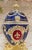 Gemstone Pierre Lorren Handmade Faberge Egg Style Trinket Fabergé Egg Style Austrian Crystal Diamond Pure Gold Deco Hand Painted 5 Star Egg & Handmade Bracelet For Sale - Image 7 of 12