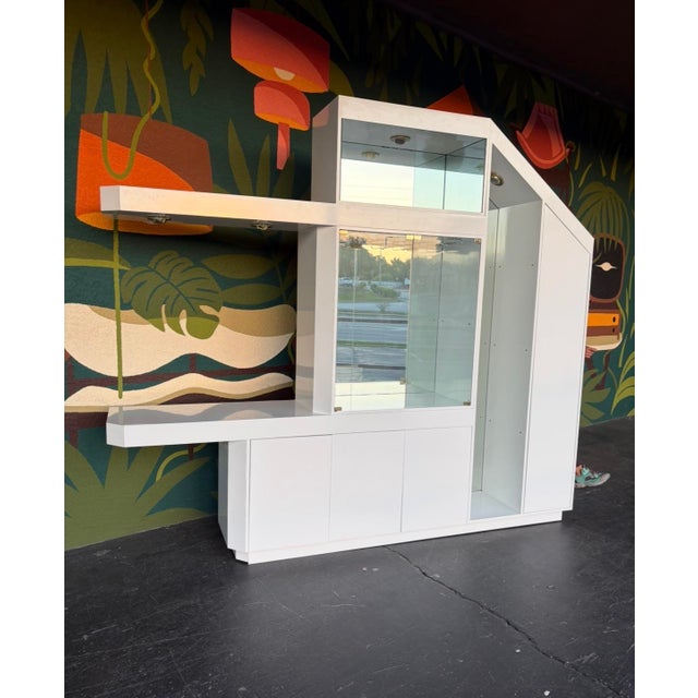 Postmodern Postmod Wall Unit/Dry Bar For Sale - Image 3 of 16