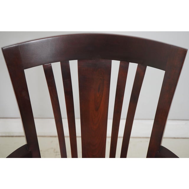 2000 - 2009 Set of 6 Stickley Cherry Metropolitan Dining Chairs For Sale - Image 5 of 18