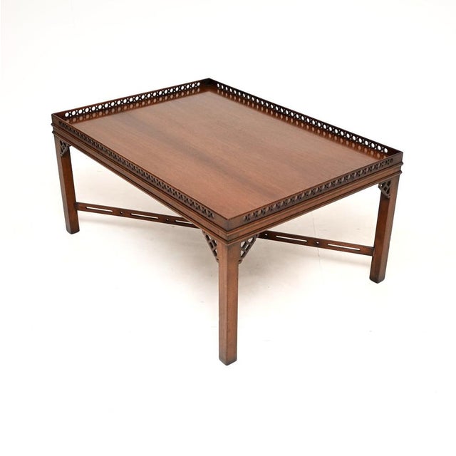 Vintage Georgian Coffee Table, 1950 For Sale - Image 4 of 8