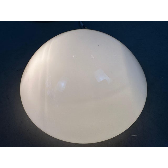 Metal Vintage Opaline Ceiling Lamp from Philips, 1970s For Sale - Image 7 of 10