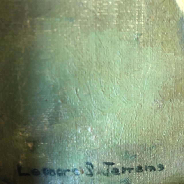 Original painting on stretched canvas (1repair not visible from front)20 x 24 signed bottom left overall size with vintage...